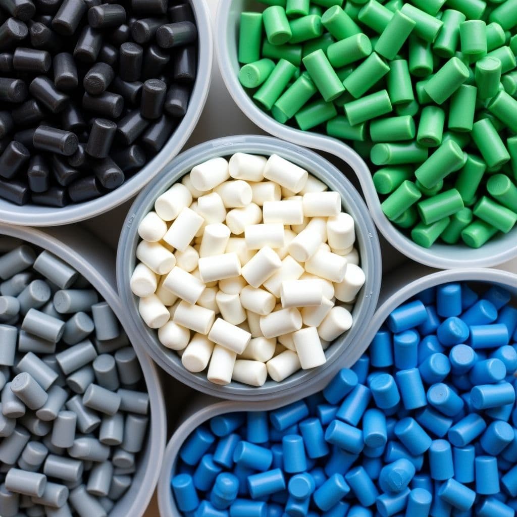 Recycled plastic pellets